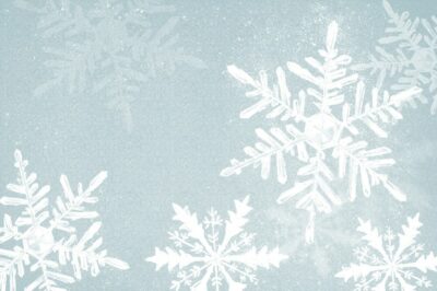 Free Photo | Winter snowflake illustration on blue background