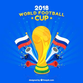 Free Vector | 2018 world football cup background