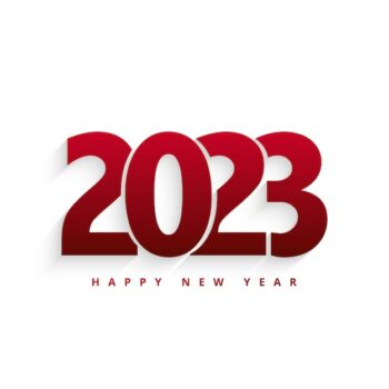 Free Vector | 2023 happy new year greeting card holiday background