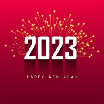 Free Vector | 2023 new year card celebration holiday background