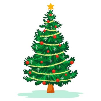 Free Vector | 2d christmas tree