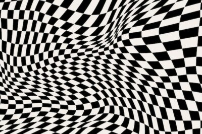 Free Vector | Abstract distorted checkered background
