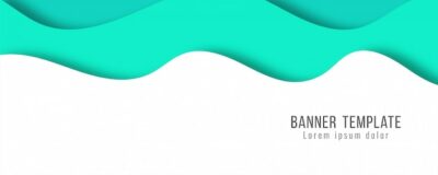 Free Vector | Abstract elegant paper cut banner modern template