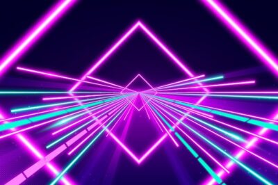 Free Vector | Abstract neon lights background