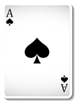 Free Vector | Ace of spades playing card isolated