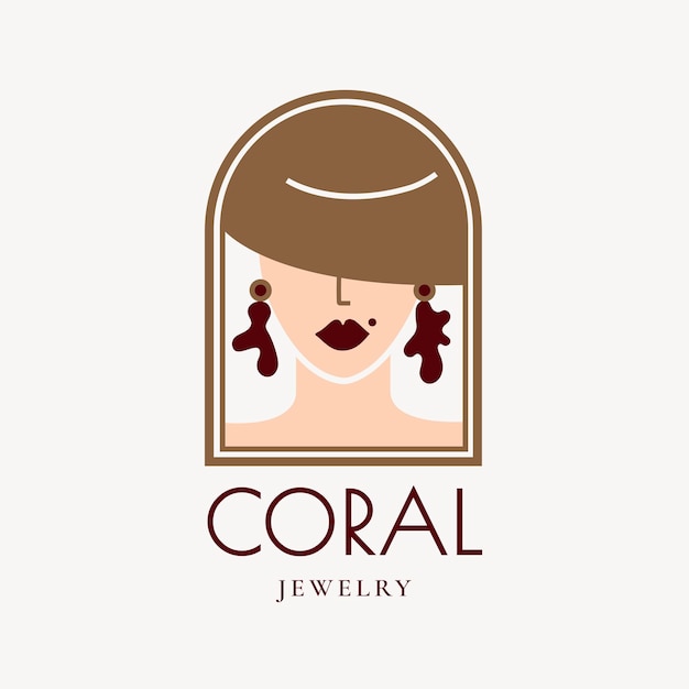 Free Vector | Aesthetic business logo template, jewelry shop branding design vector