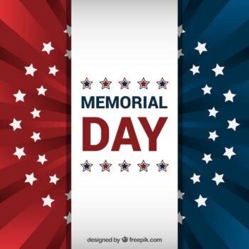 Free Vector | American flag background for memorial day