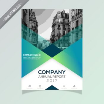 Free Vector | Annual report template