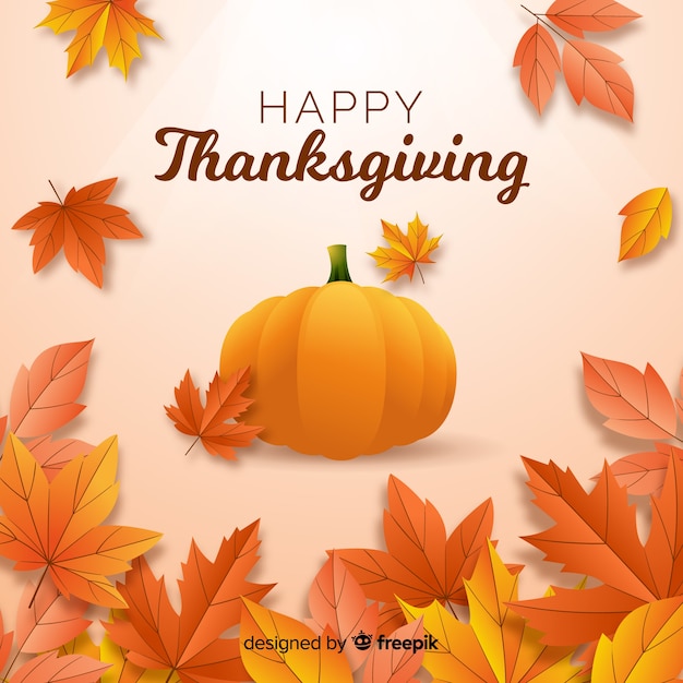 Free Vector | Background realistic thanksgiving