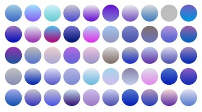Free Vector | Big set of cool blue and purple gradients