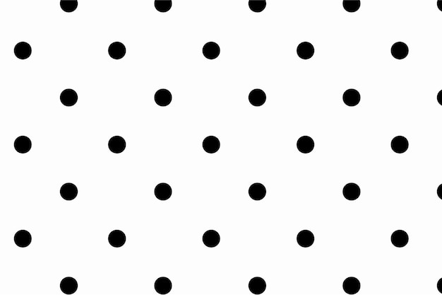 Free Vector | Black and white polka dot cute pattern wallpaper