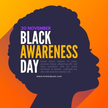 Free Vector | Black awareness day celebration illustration with woman profile