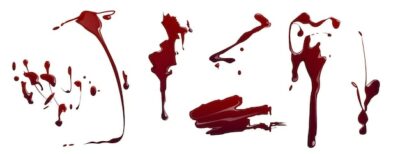 Free Vector | Blood splatters red stains with drops or splashes