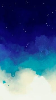 Free Vector | Blue watercolor starry sky background