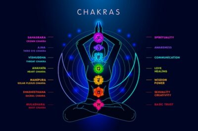 Free Vector | Body chakras illustration