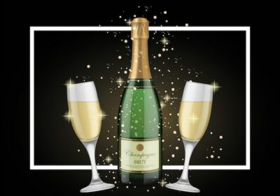 Free Vector | Champagne background design