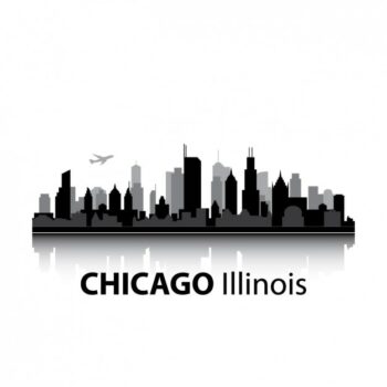 Free Vector | Chicago skyline design