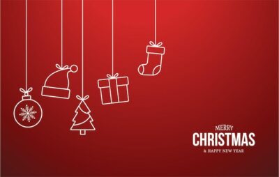 Free Vector | Christmas icons background