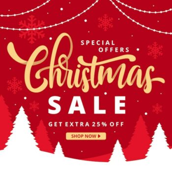 Free Vector | Christmas sale in flat design