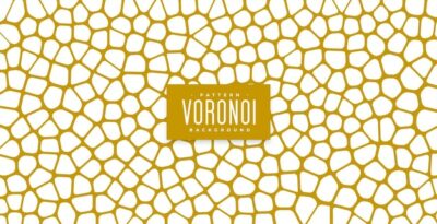 Free Vector | Classic voronoi pattern texture background