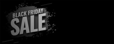 Free Vector | Clean black friday sale season banner with grunge effect