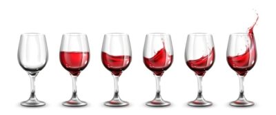 Free Vector | Collection of realistic wine glasses