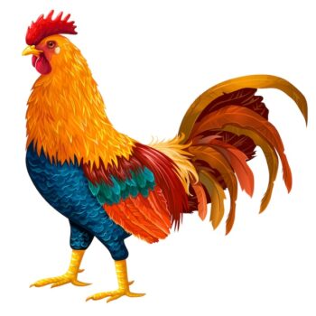 Free Vector | Colored rooster.