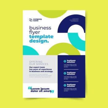 Free Vector | Colorful modern business flyer template