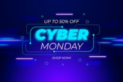 Free Vector | Cyber monday concept in flat design
