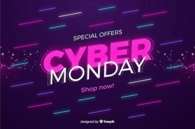 Free Vector | Cyber monday concept in flat desing