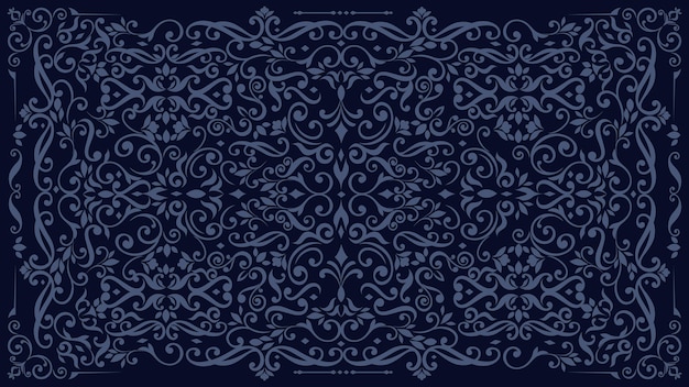 Free Vector | Dark ornamental vintage wallpaper