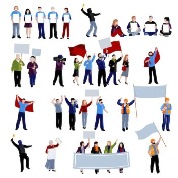 Free Vector | Demonstration protest people