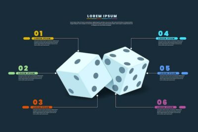 Free Vector | Dice infographic