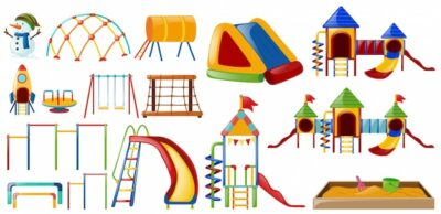 Free Vector | Different stations at playground
