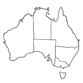 Free Vector | Doodle australia map