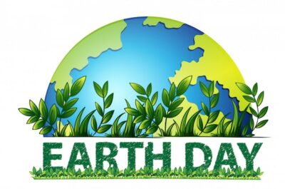 Free Vector | Earth day green background
