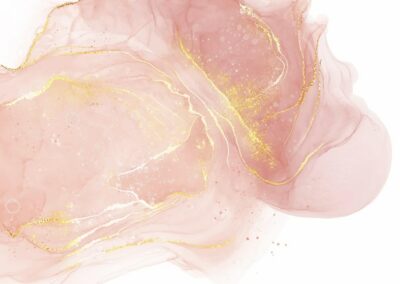 Free Vector | Elegant pastel pink alcohol ink background with gold elements