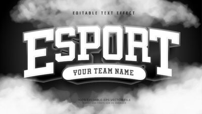 Free Vector | Esport text effect
