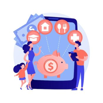 Free Vector | Family budget planning abstract concept vector illustration. best economic decisions, personal budget strategy, family income and expenses management, financial household plan abstract metaphor.