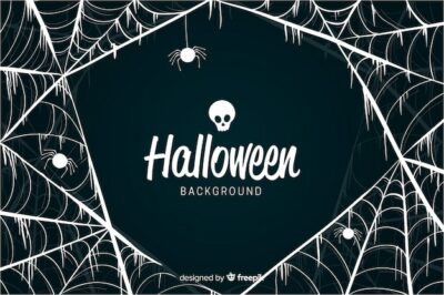 Free Vector | Fancy cobweb design halloween background