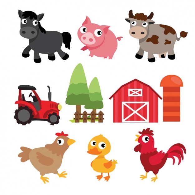 Free Vector | Farm elements design