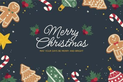 Free Vector | Flat christmas season celebration background