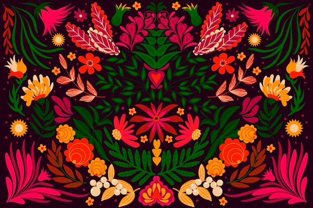 Free Vector | Flat design colorful mexican background theme