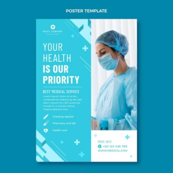 Free Vector | Flat design medical poster design