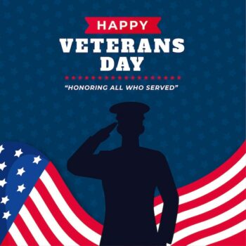 Free Vector | Flat design veterans day concept