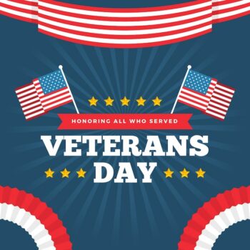 Free Vector | Flat design veterans day wallpaper