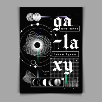 Free Vector | Flat design y2k poster