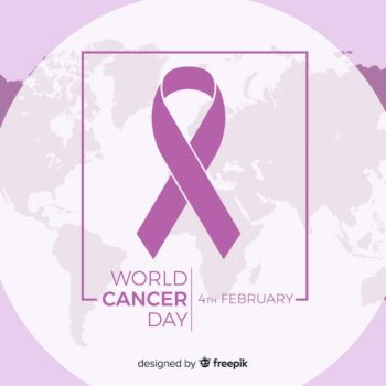 Free Vector | Flat world cancer day background