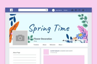 Free Vector | Floral colorful spring facebook cover
