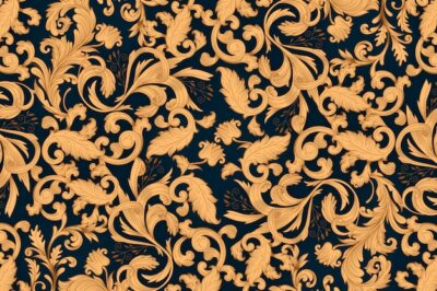 Free Vector | Golden ornamental floral background